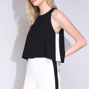 High Low Racer Crop Top